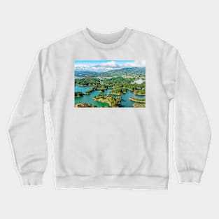 Guatape Lakes3 Columbia Crewneck Sweatshirt